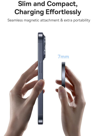 Baseus Qi2 15 W ātrs bezvadu lādētājs ar Magsafe iPhone
