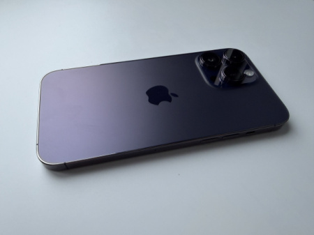 Lietots Apple iPhone 14 Pro Max 256 Gb Deep Purple. Battery Health 87%.